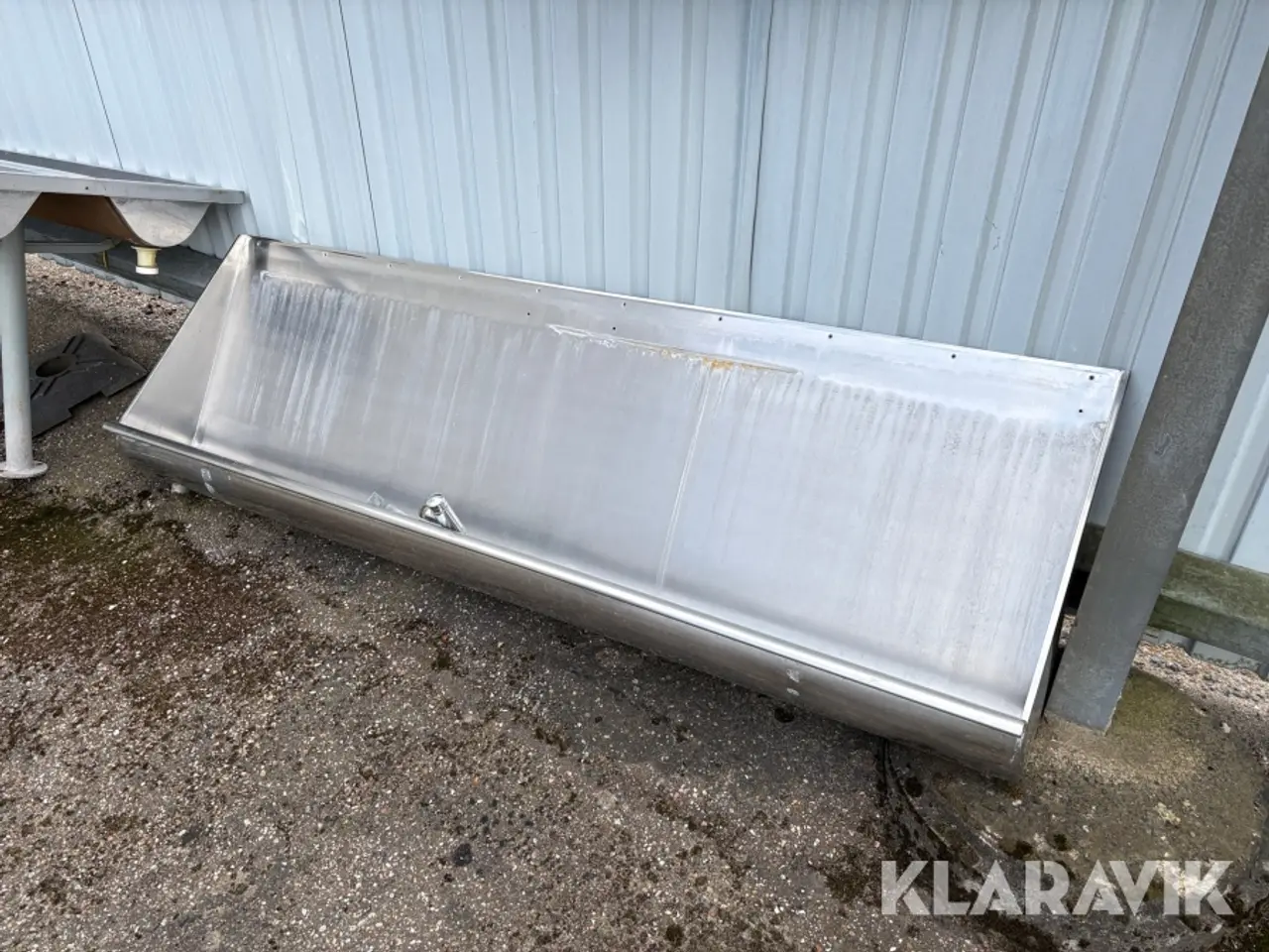 Billede 5 - Rustfri vaskerender med armaturer og pissoir, 3 dele