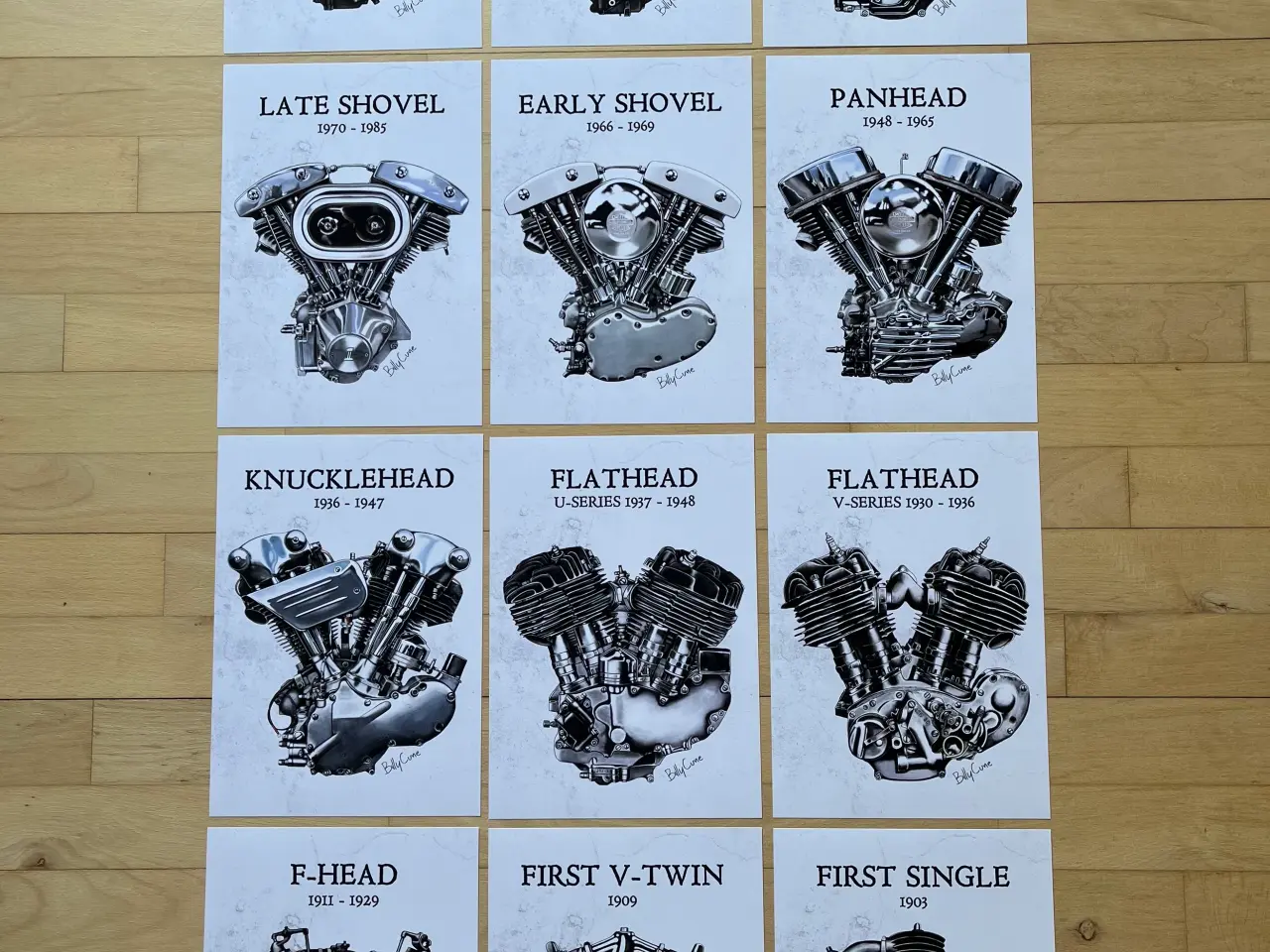 Billede 7 - Harley-Davidson plakat sæt