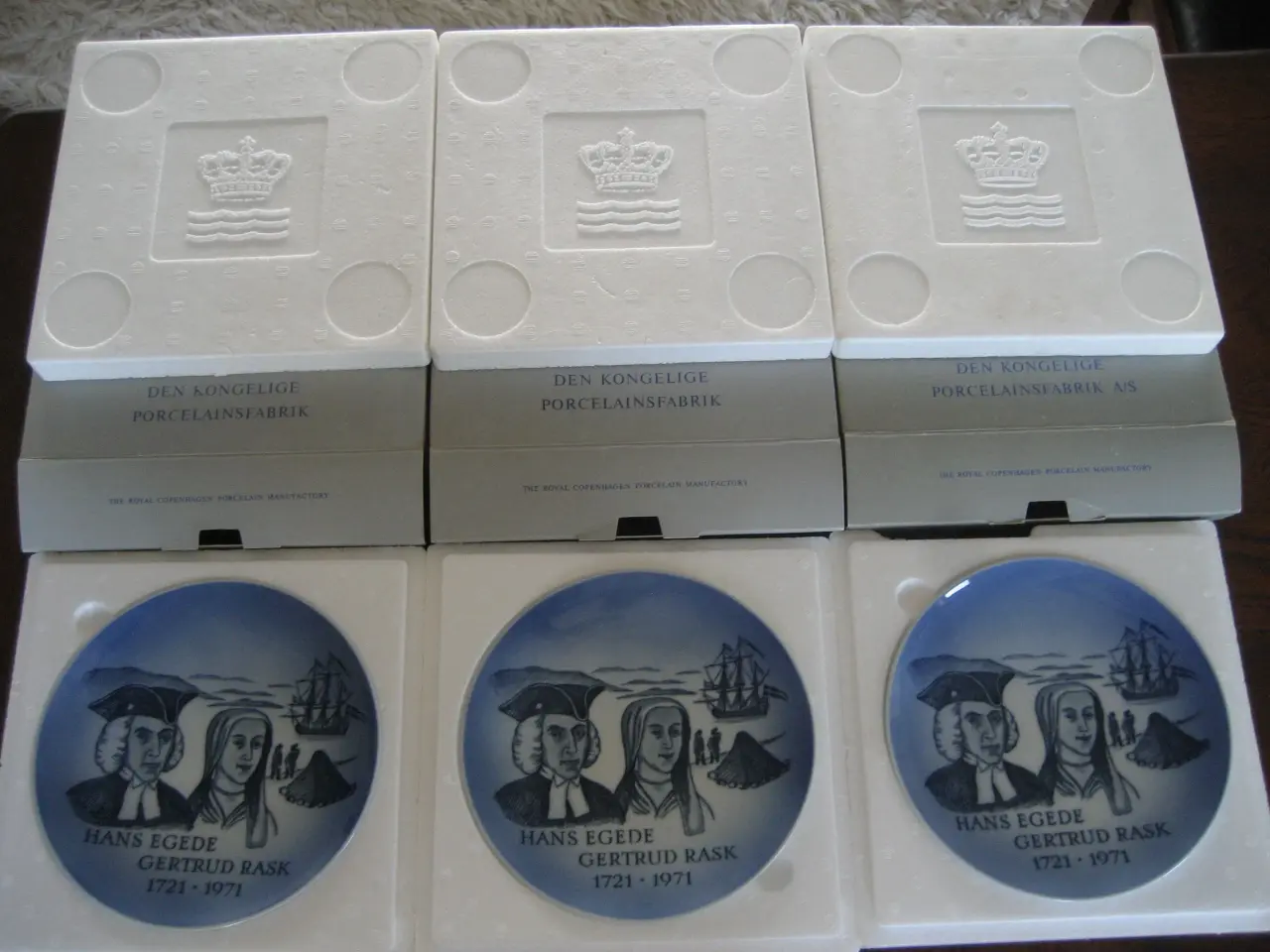 Billede 1 - 1721-1971 Royal Copenhagen Mindeplatte,