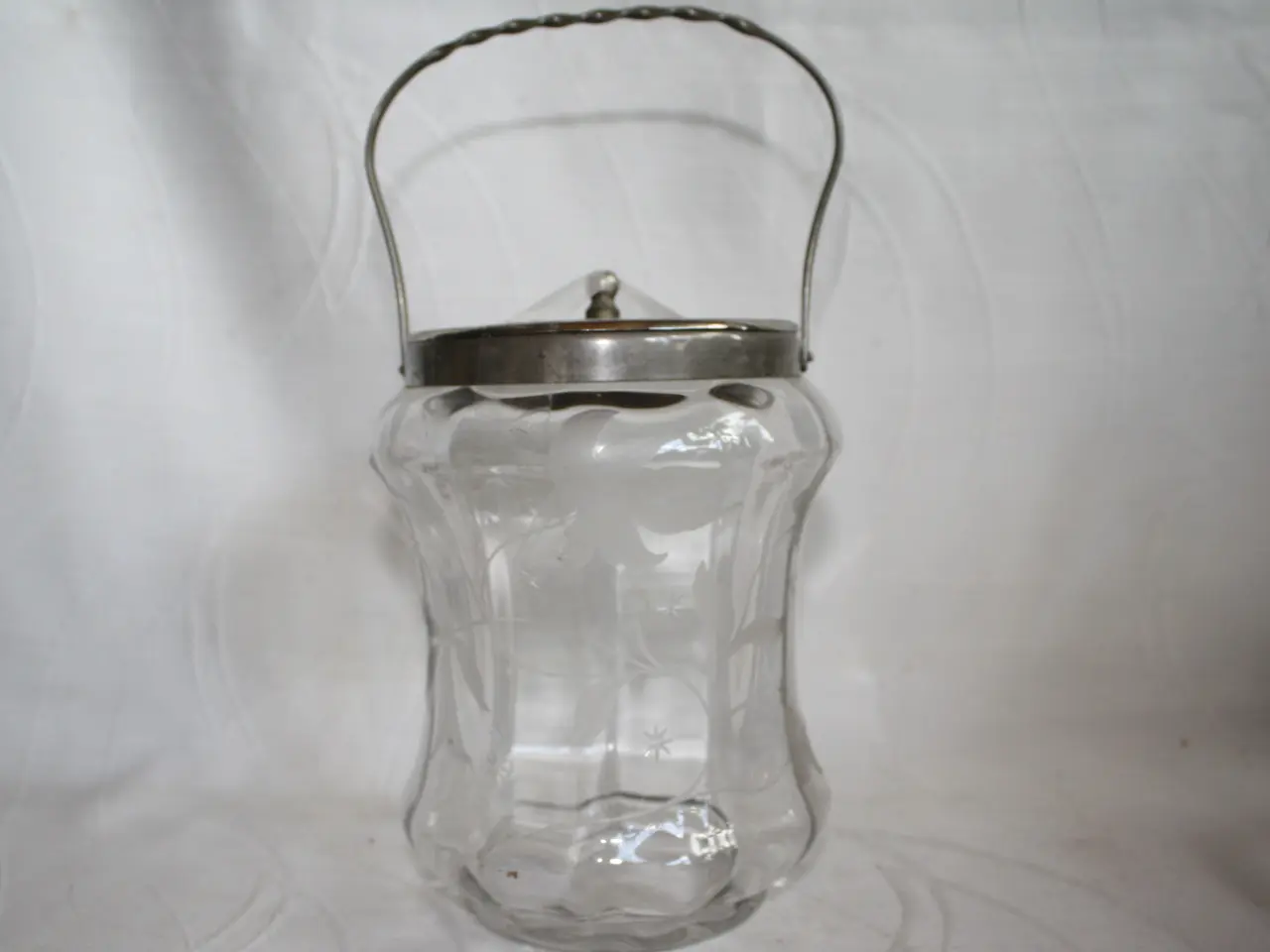 Billede 1 - Kiksespand af klart glas