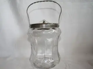 Kiksespand af klart glas