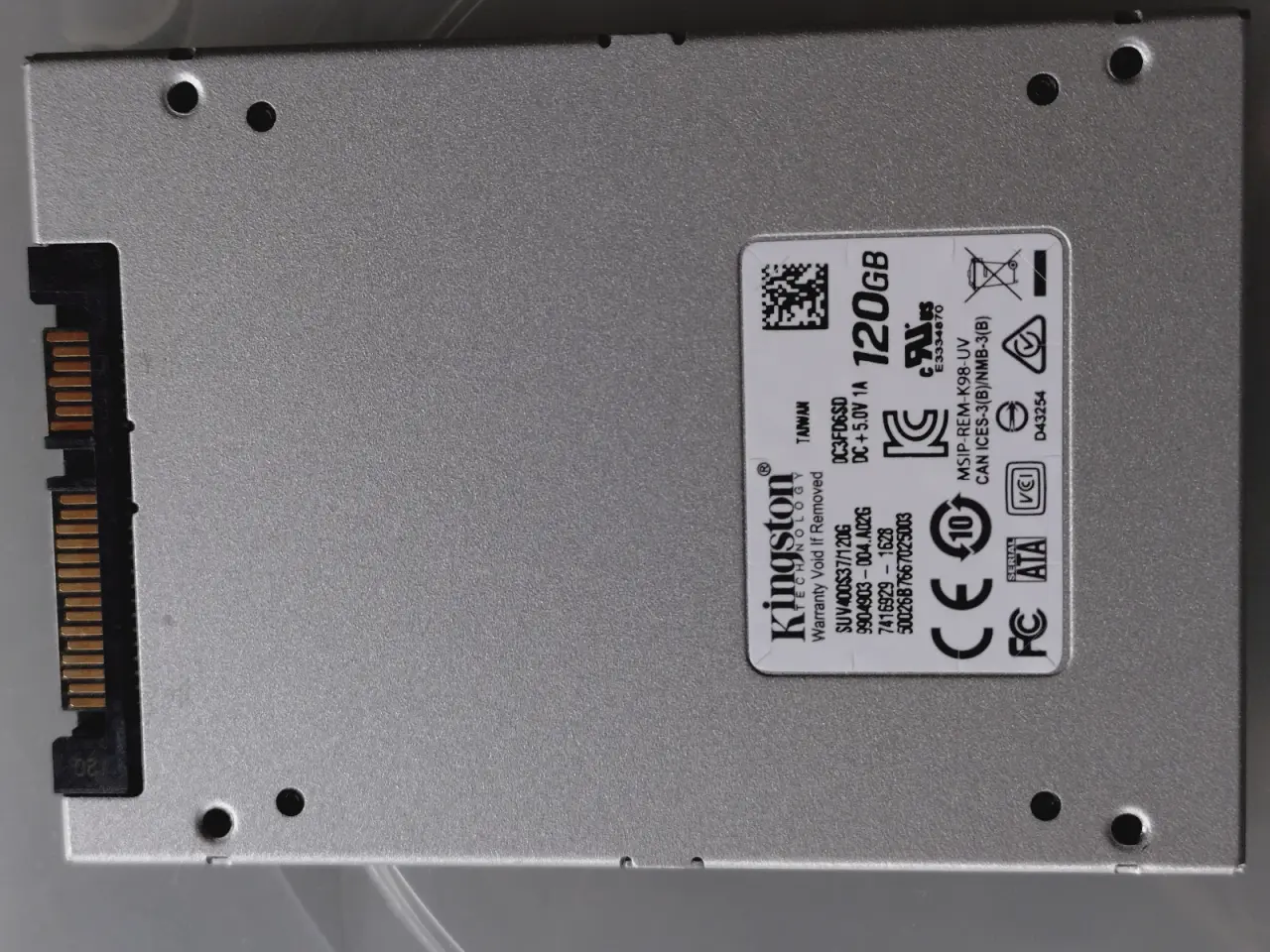 Billede 1 - SSD Kingston 120gb