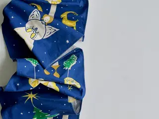 Retro klokkestreng m print