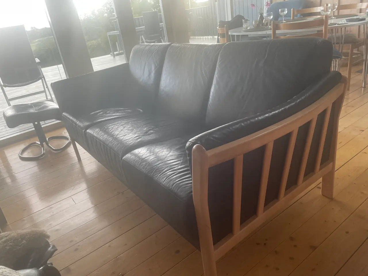 Billede 2 - Lædersofa - 3 personers