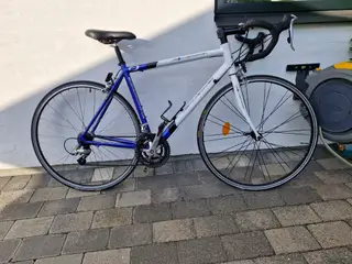 SCO racercykel 53 cm 28"/700c unisex blå/hvid