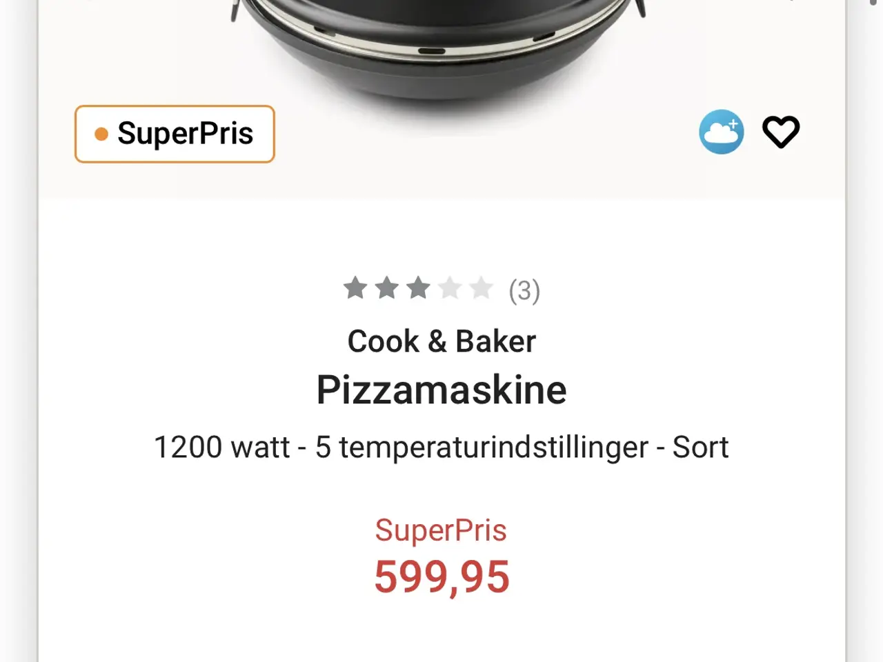 Billede 8 - Cook & Baker Pizzamaskine