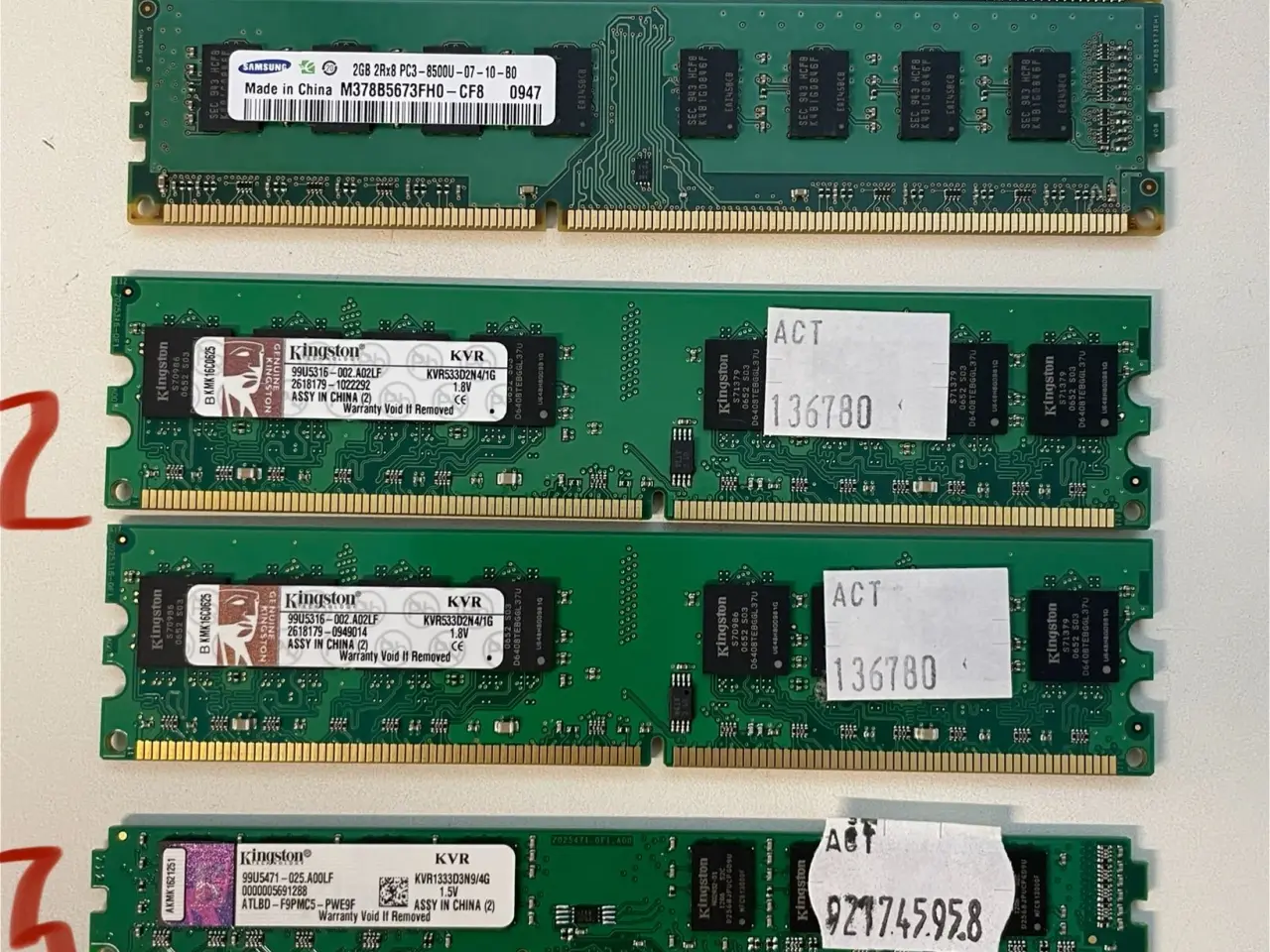 Billede 1 - RAM blokke til Computer