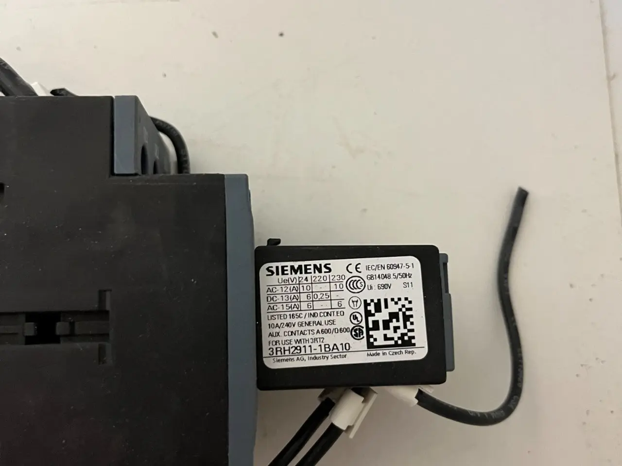 Billede 5 - Siemens SIRIUS 3RH2911-1BA10 kontaktor Assembly DC