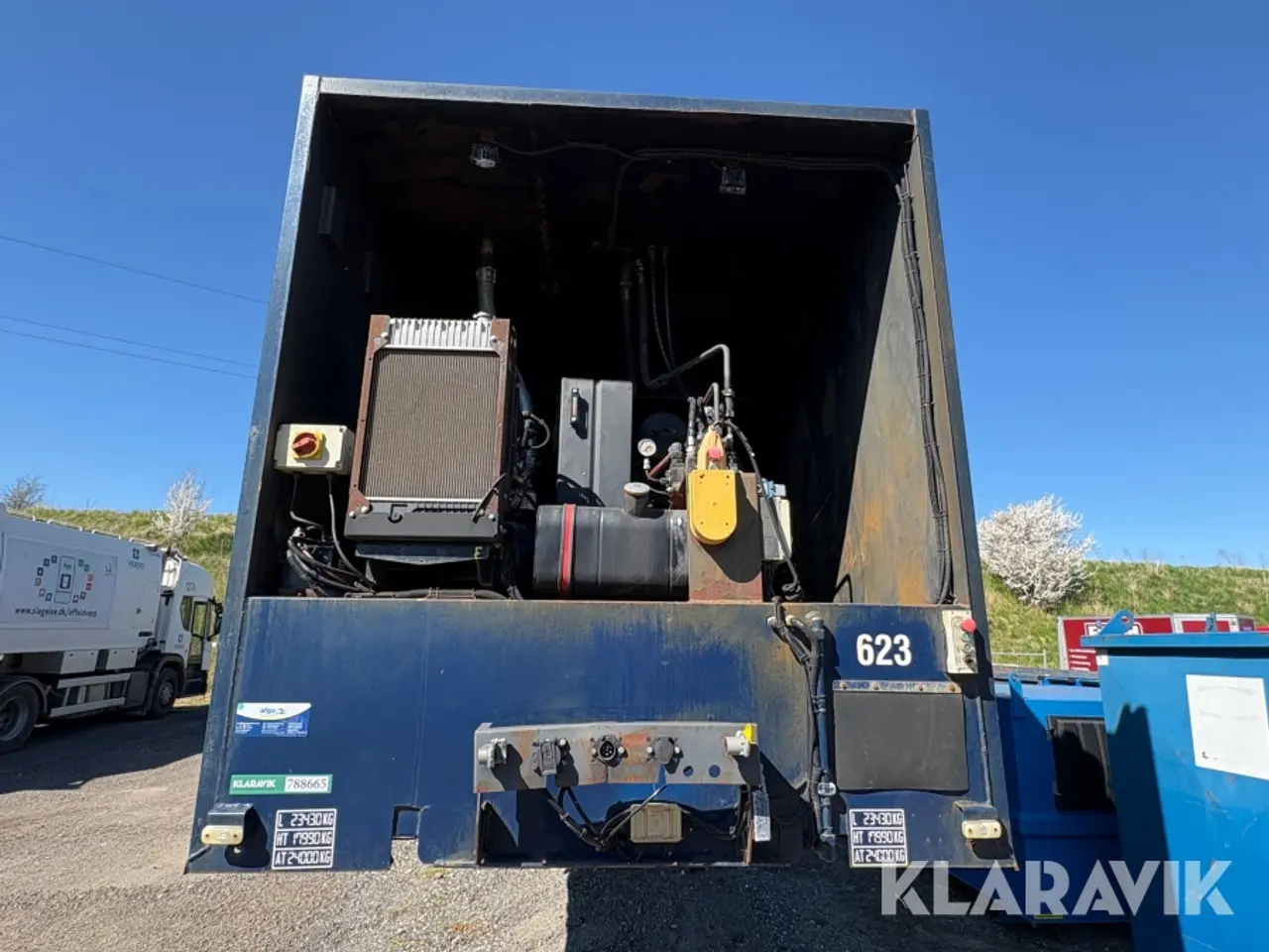 Billede 6 - Trailer Yalcin Platform Semi trail med komprimator