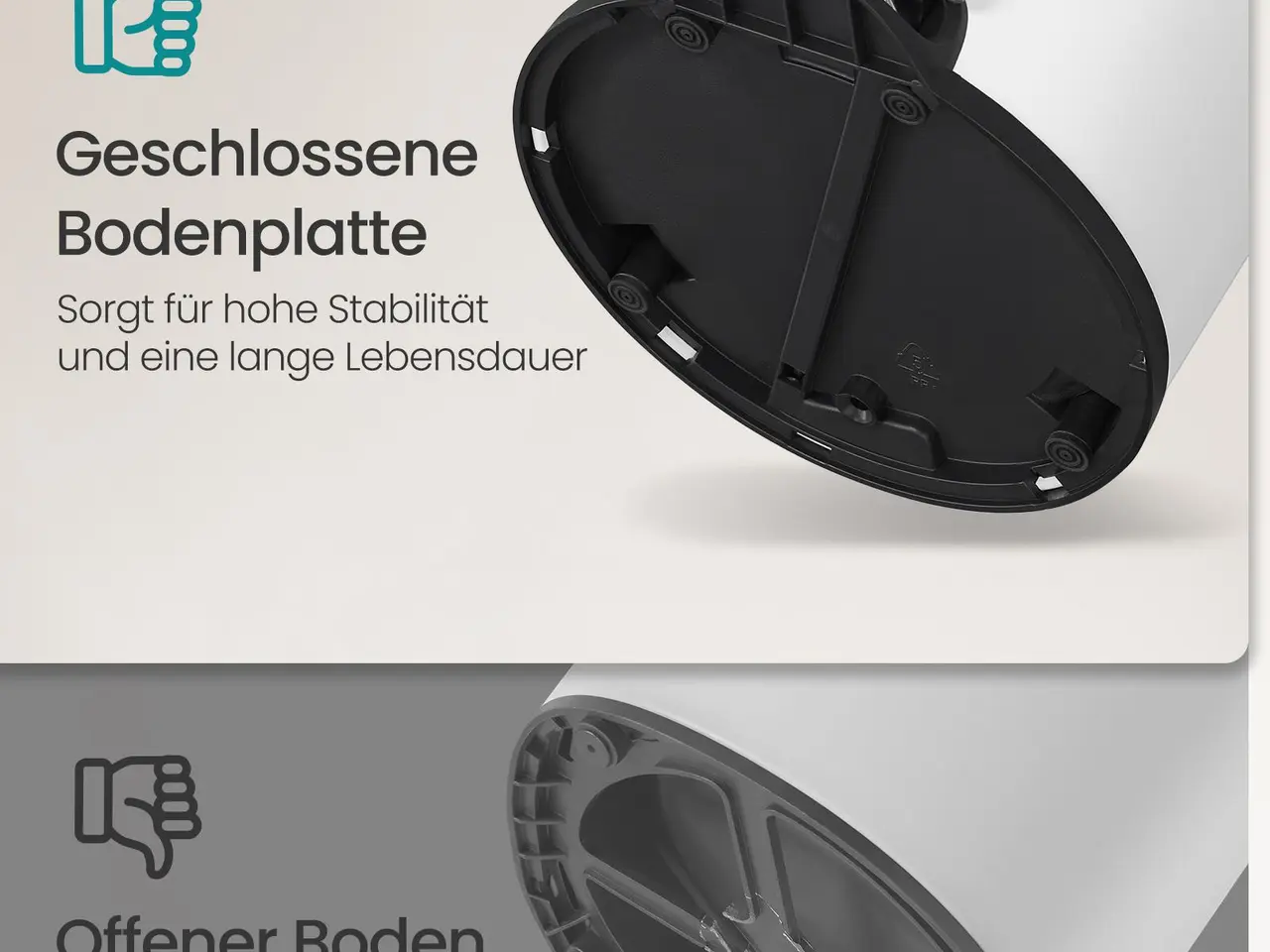 Billede 5 - Pedalspand til badeværelse 3 l - hvid