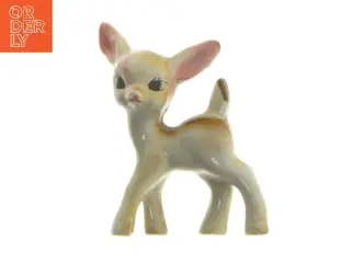 Keramisk Bambi figur (str. 8,5x7 cm)