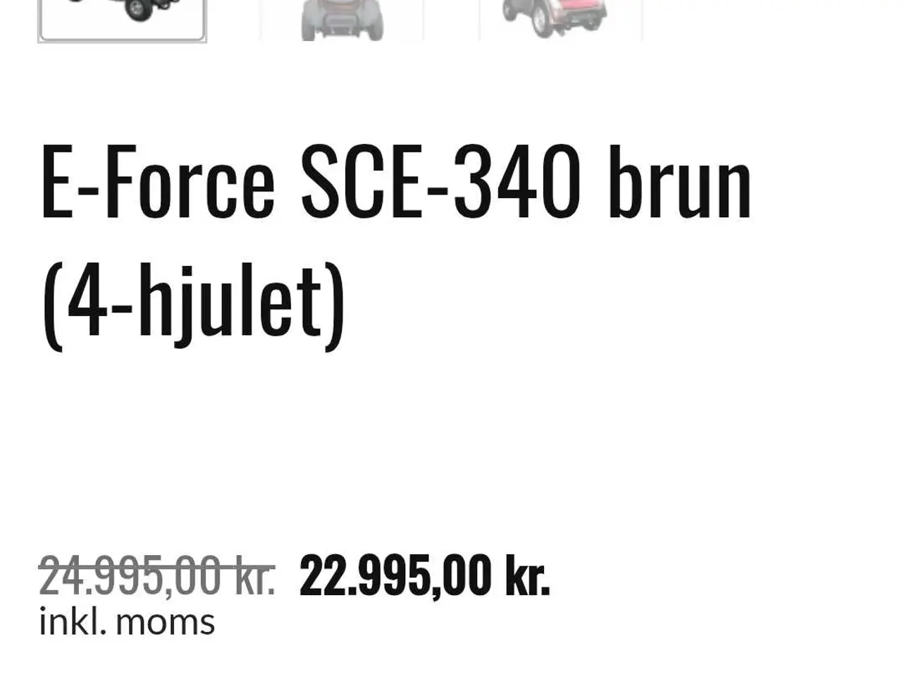Billede 2 - E-force kvalitetsscooter