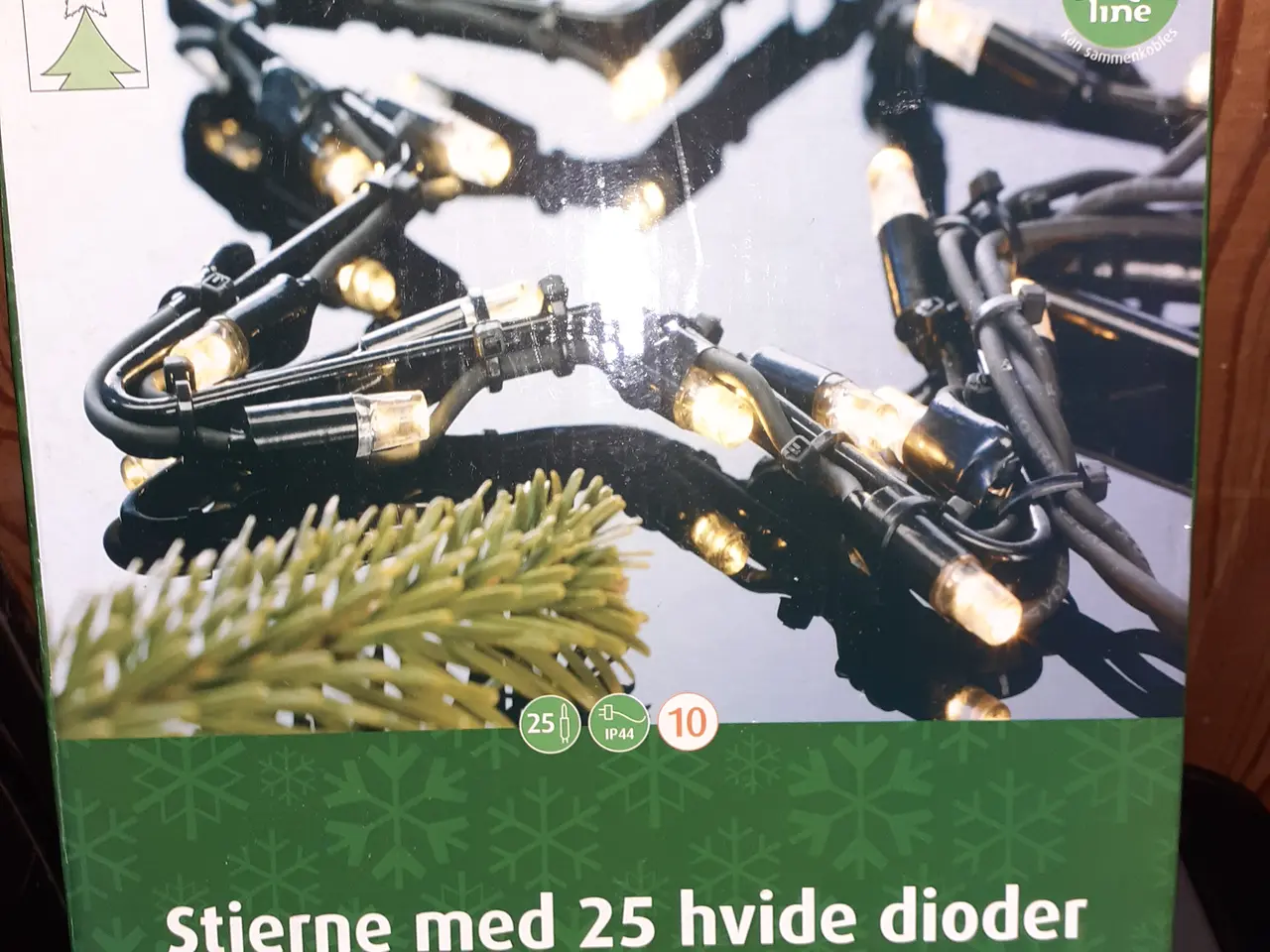 Billede 1 - Julestjerne metal sort farve