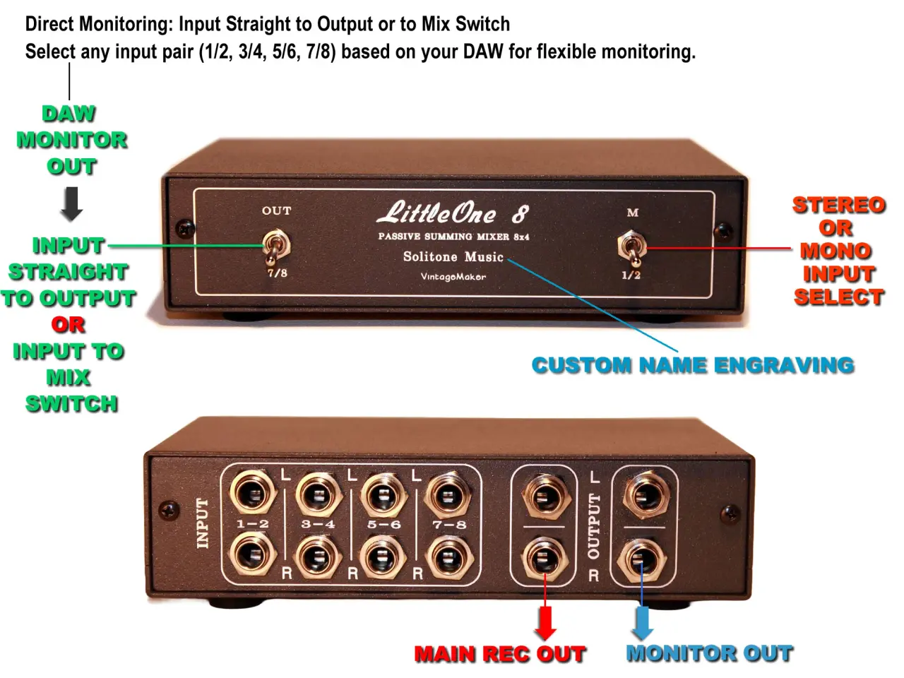Billede 2 - Universal Custom Analog Studio Summing Mixer Box