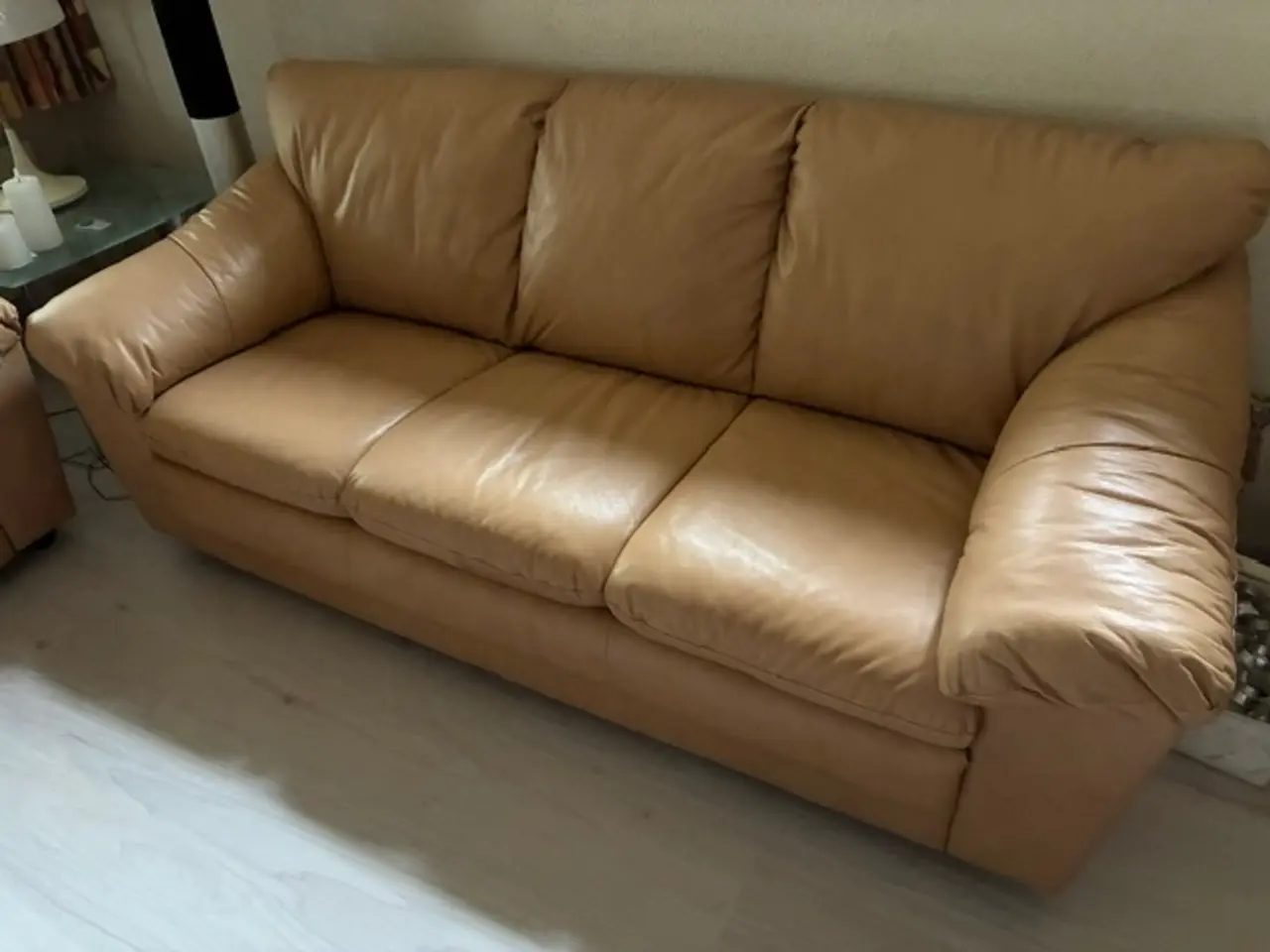Billede 3 - Læder sofaer 3 + 2 personers.