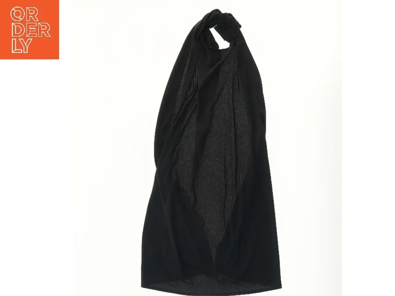 Billede 2 - Sort kappe med rød detalje – udklædning (str. 80 cm)