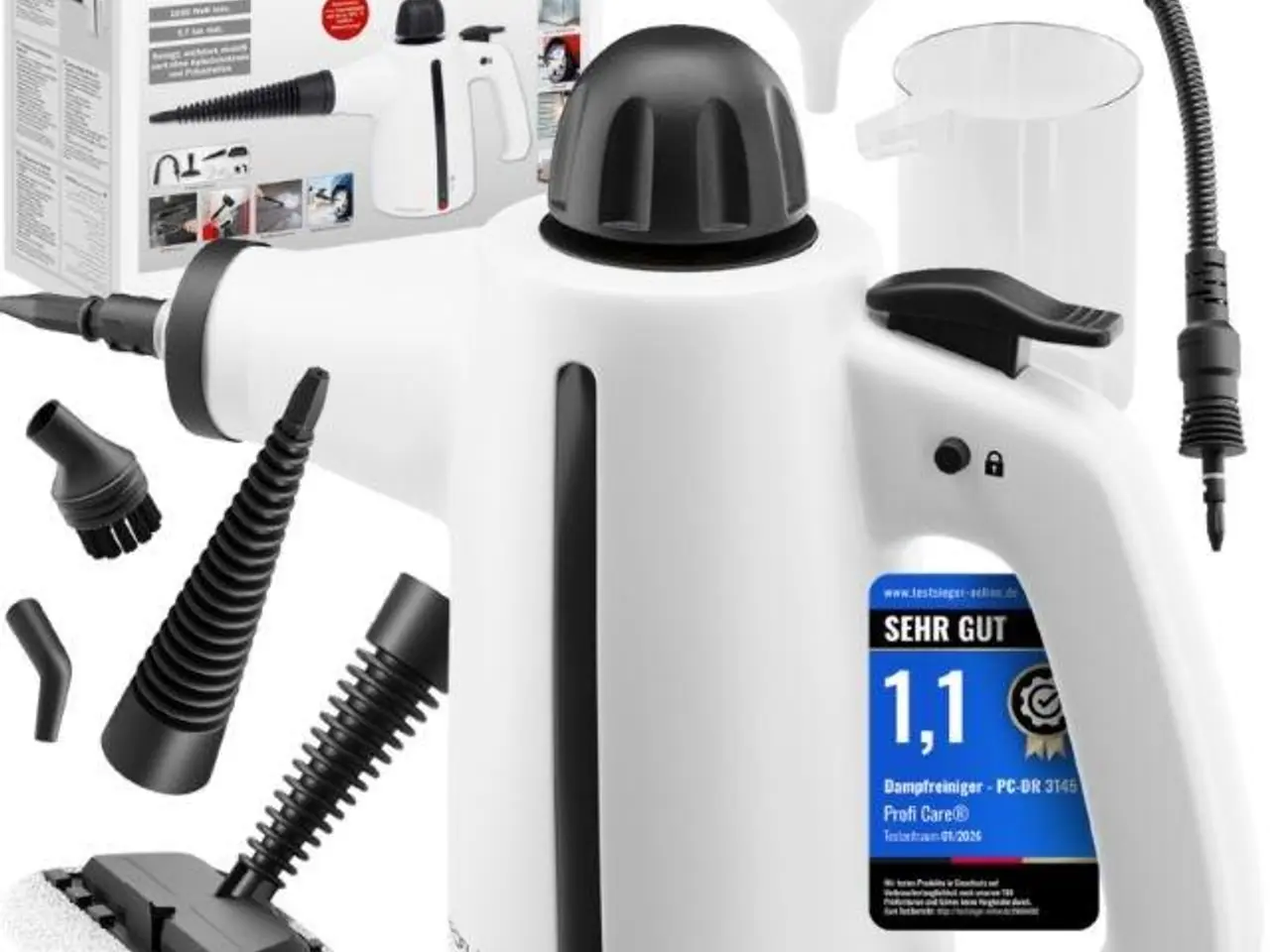 Billede 1 - Hånddamprenser ProfiCare PC-DR 3145 - sort/hvid