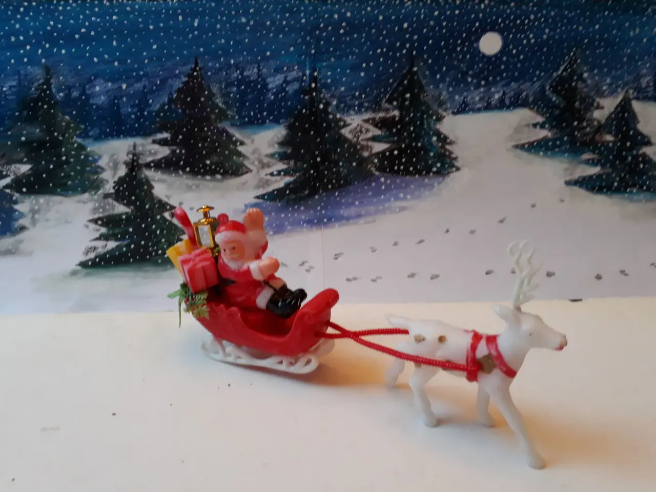 Billede 4 - Julekane med Rensdyr