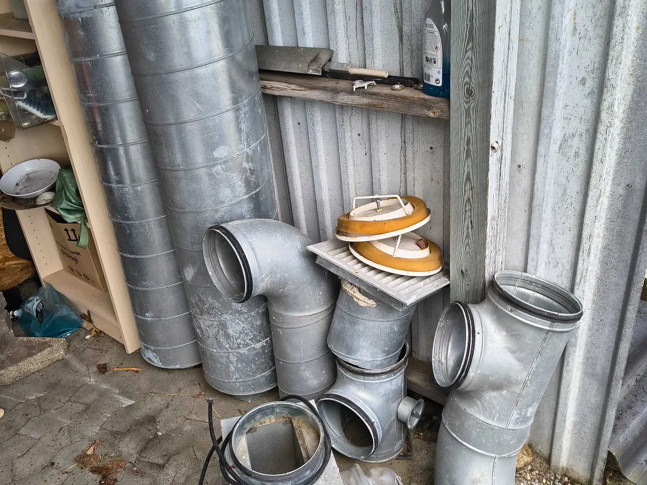Billede 1 - Udsugnings motor og 2 store luft filtre
