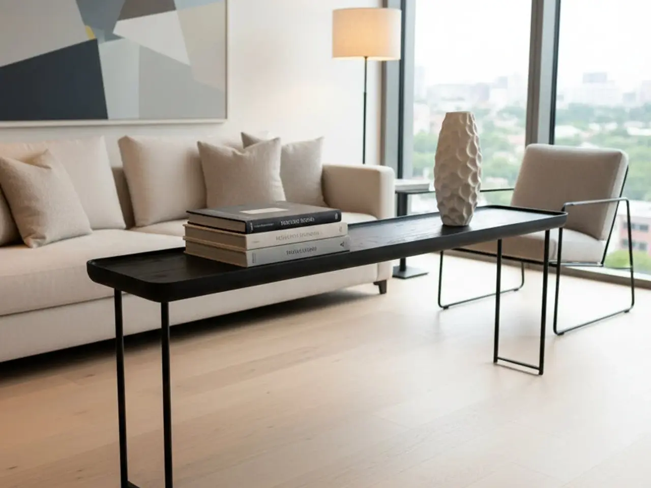 Billede 2 - Cassina 381 Torei Sofabord – Sort 22x120x41 cm