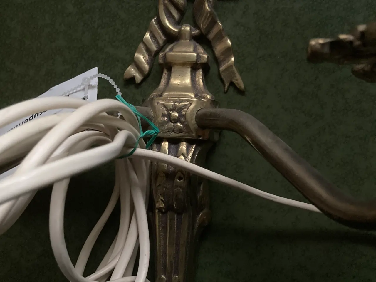 Billede 2 - Væg lampe messing