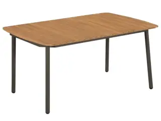 Havebord massivt akacietræ og stål 150 x 90 x 72 cm