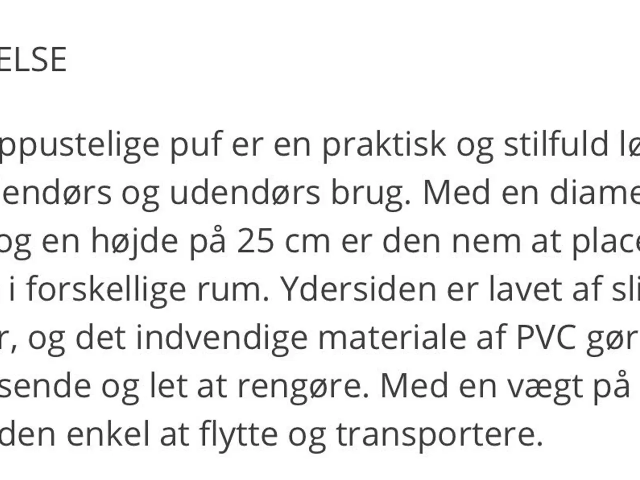 Billede 3 - Oppustelig puf