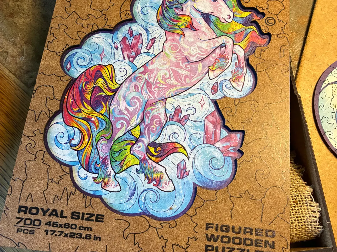 Billede 1 - Unicorn figured wooden puzzles sælges 