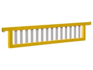 Hængefyld Gul/hvid 300x50cm PE-plast