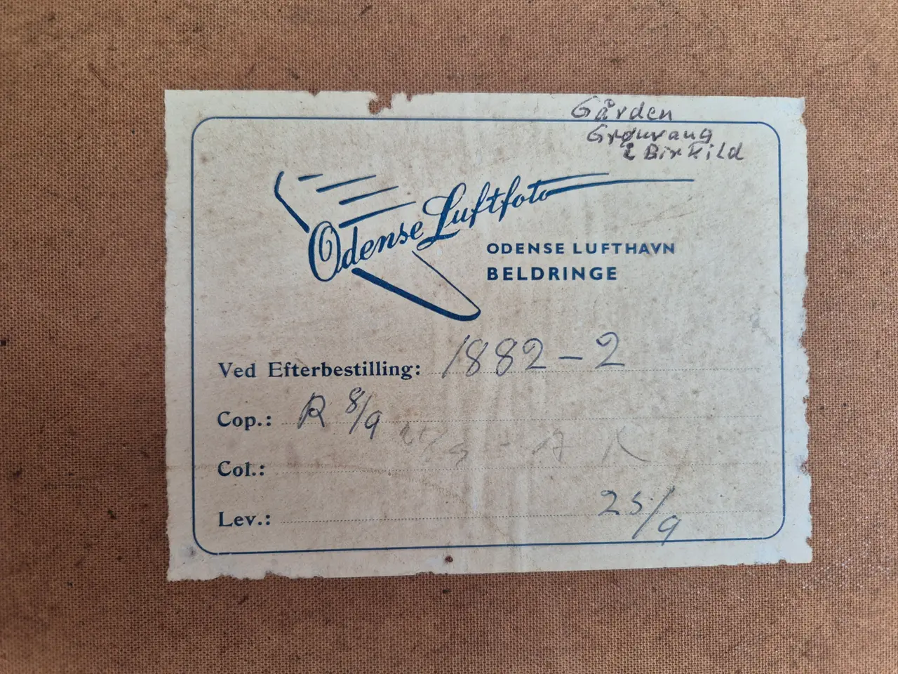 Billede 2 - Maleri Gammelt Odense Lufthavn Beldringe 85 X 64, 