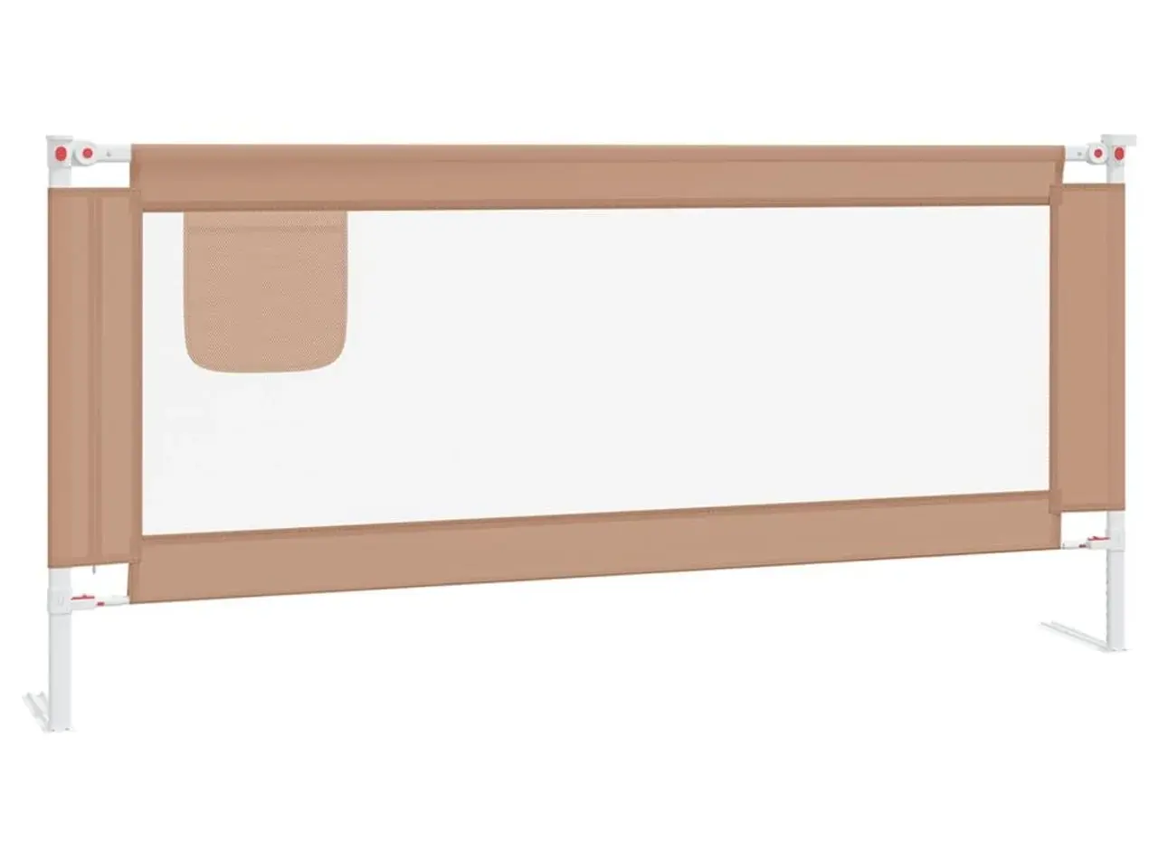 Billede 2 - Sengehest til børneseng 200×25 cm - stof, gråbrun