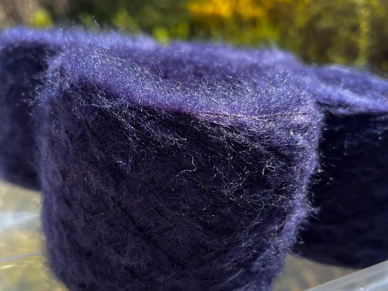Billede 3 - Italiensk Mohair/Silke Garn 400g - Mørk Navyblå