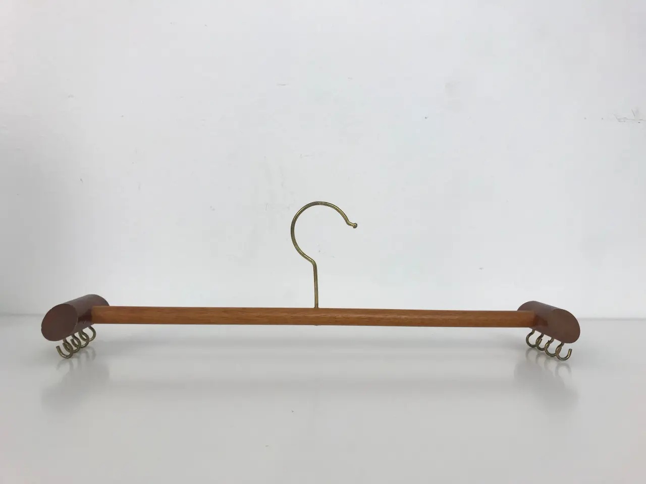 Billede 5 - Retro bøjle / ophæng i teak og messing