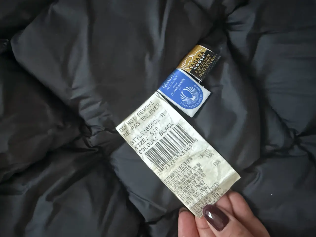 Billede 4 - Canada Goose dunjakke med pelskant S sort dame