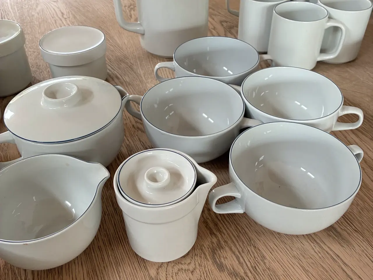 Billede 1 - Royal Copenhagen- Blåkant. Ca. 100 dele