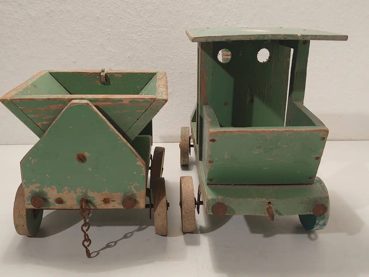 Billede 6 - Fængselslegetøj:Lokomotiv+tipvogn.I kat.fra 1933.