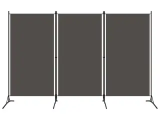 3-panels rumdeler 260 x 180 cm antracitgrå