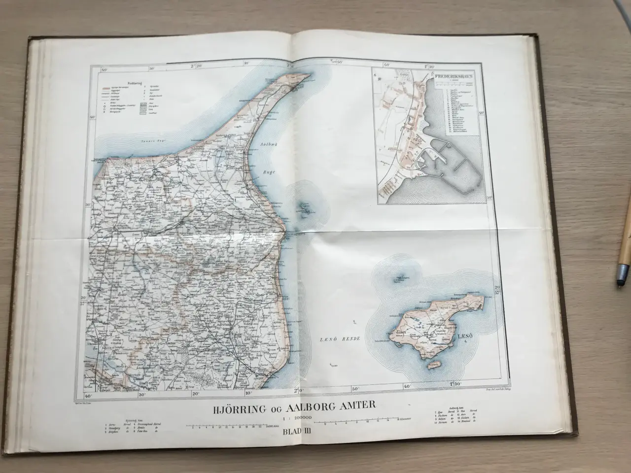 Billede 4 - Frems Amtskort over Danmark - Amtskort ca. 1904