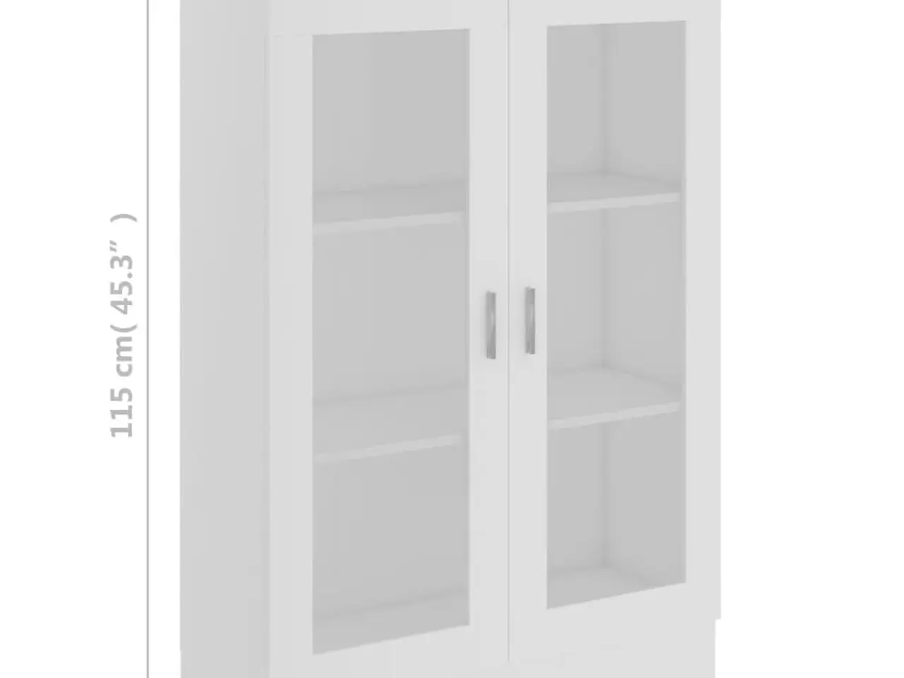 Billede 8 - Vitrineskab 82,5 x 30,5 x 115 cm - hvid