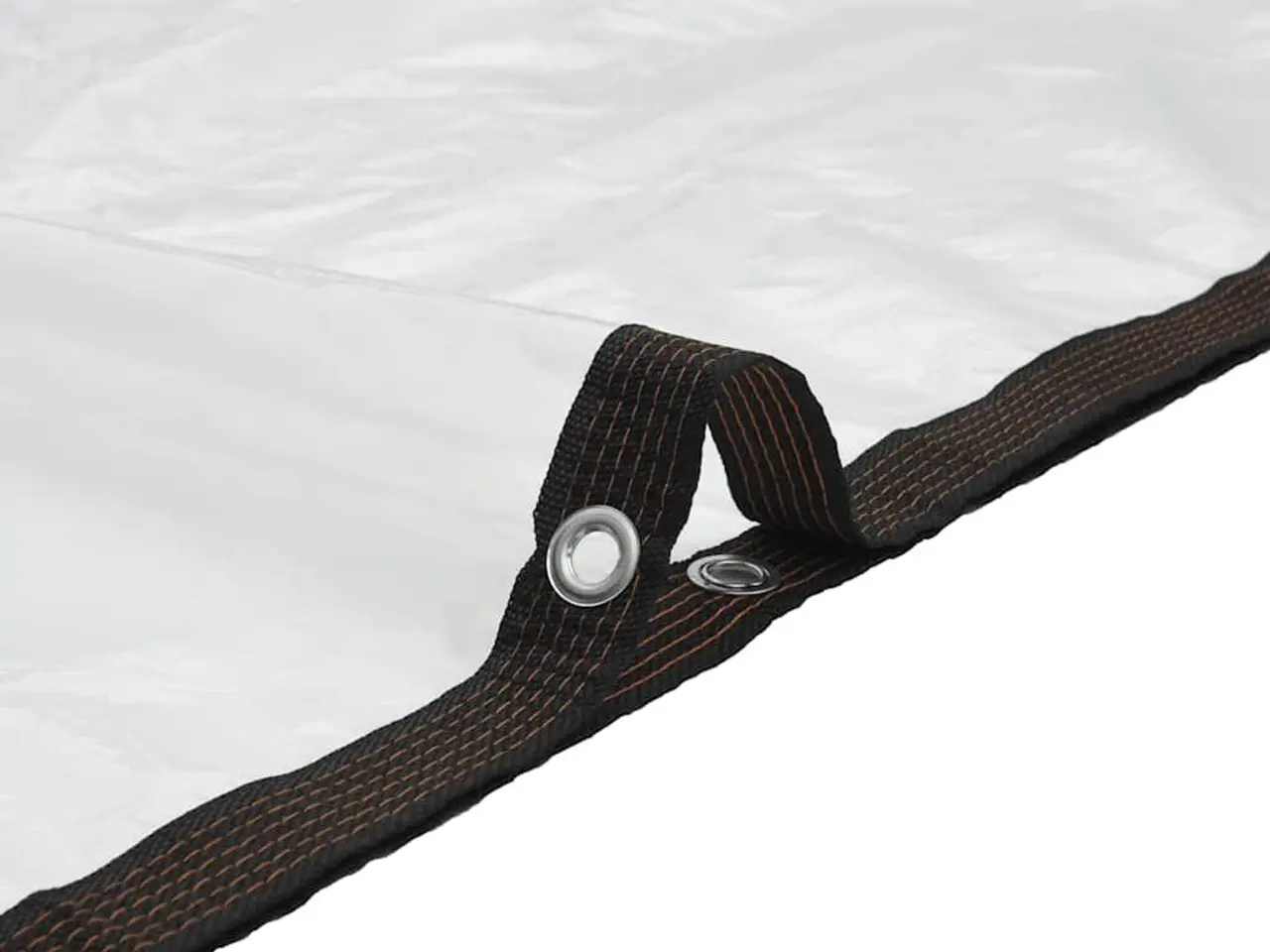 Billede 7 - Klar presenning med øjer 3 × 3 m - polyethylen, transparent/sort