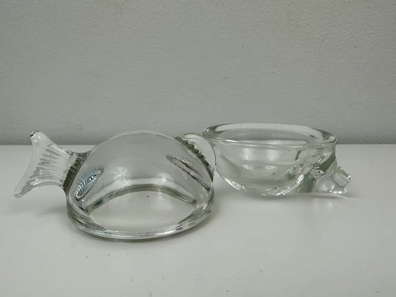 Billede 7 - Vintage glasskål/ fisk