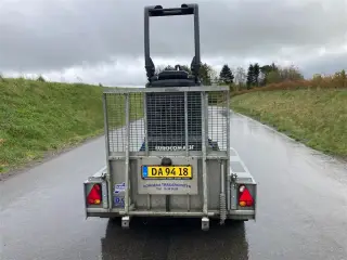 Ifor Williams GX 84 Maskintrailer med rampe og mange bindeøjer