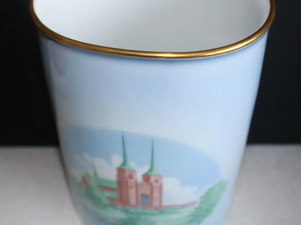 Billede 9 - Vase med Roskilde Domkirke og Dybbøl Mølle 