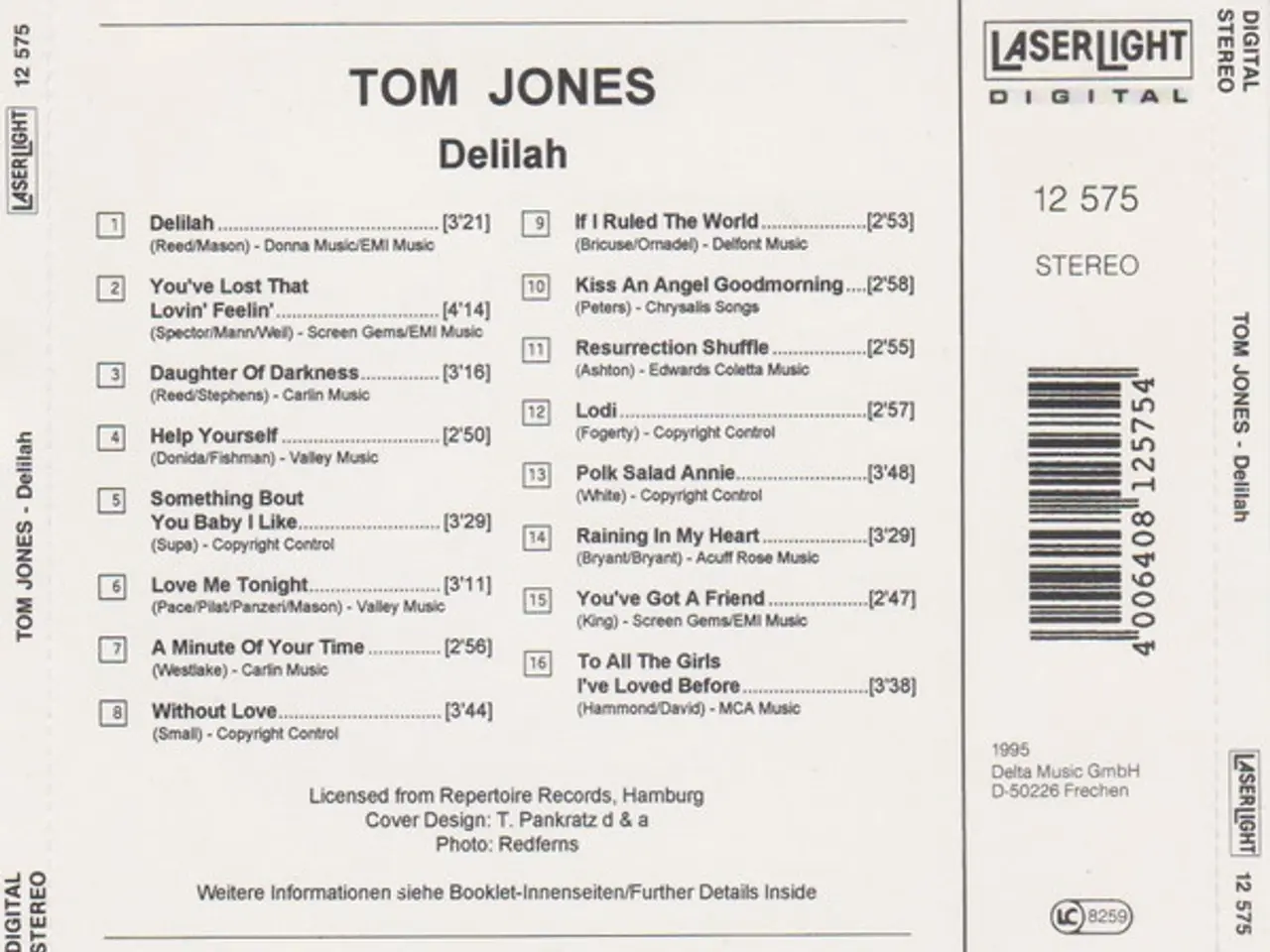 Billede 4 - Tom Jones – Delilah – CD