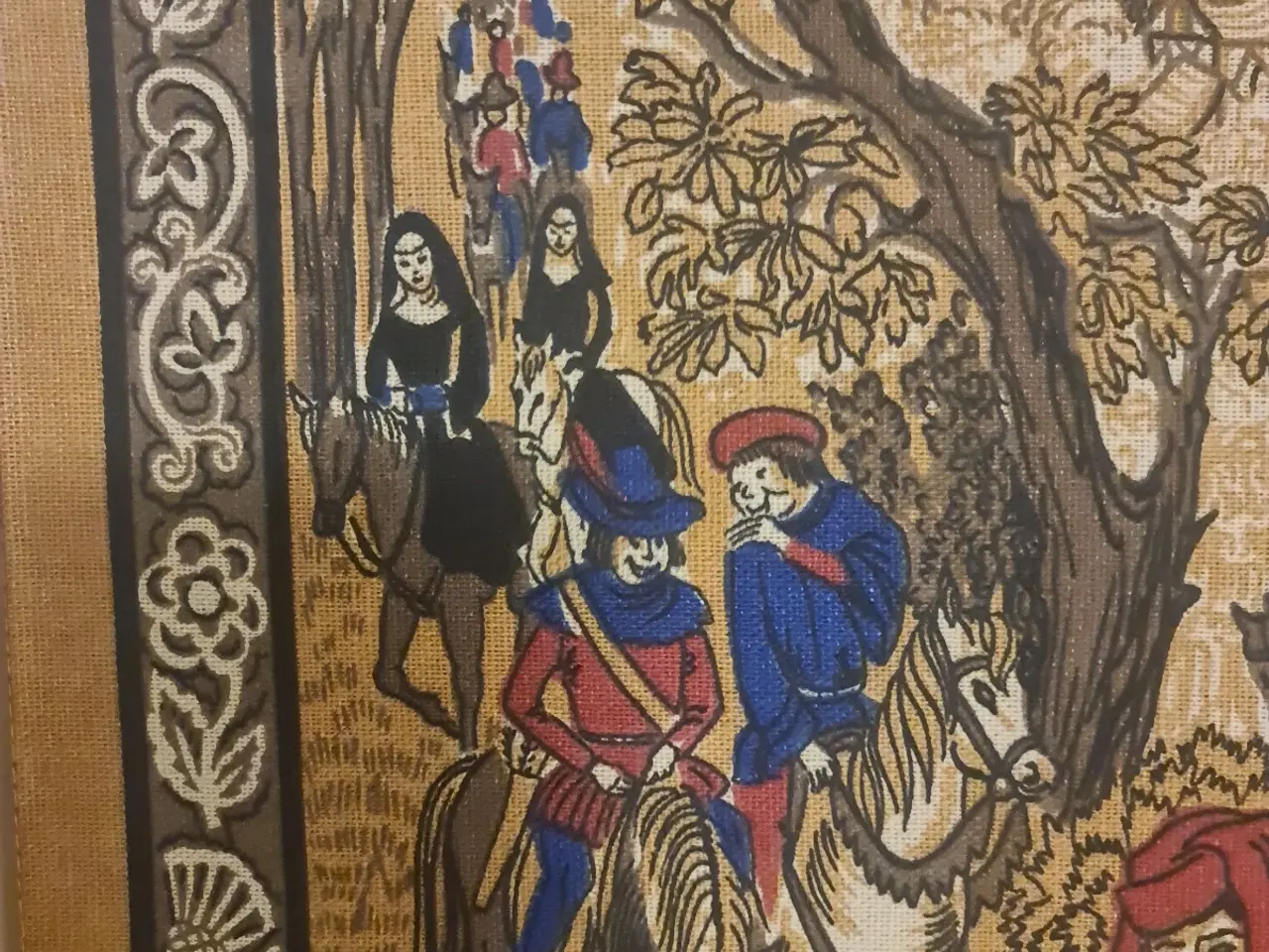 Billede 6 - Vintage billedtryk på stof – Pilgrimage to Canterb