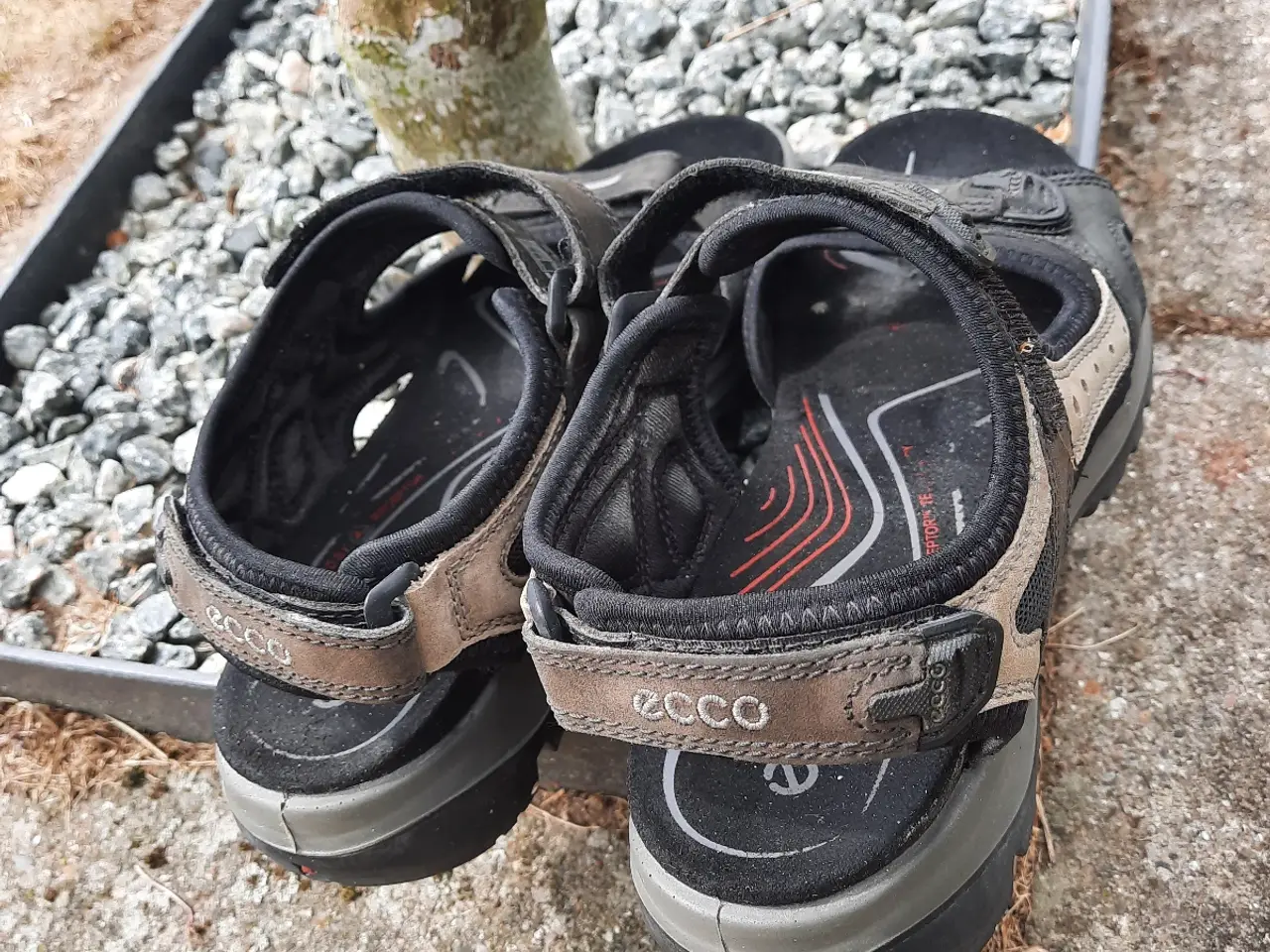 Billede 3 - Ecco sandaler sort/grå