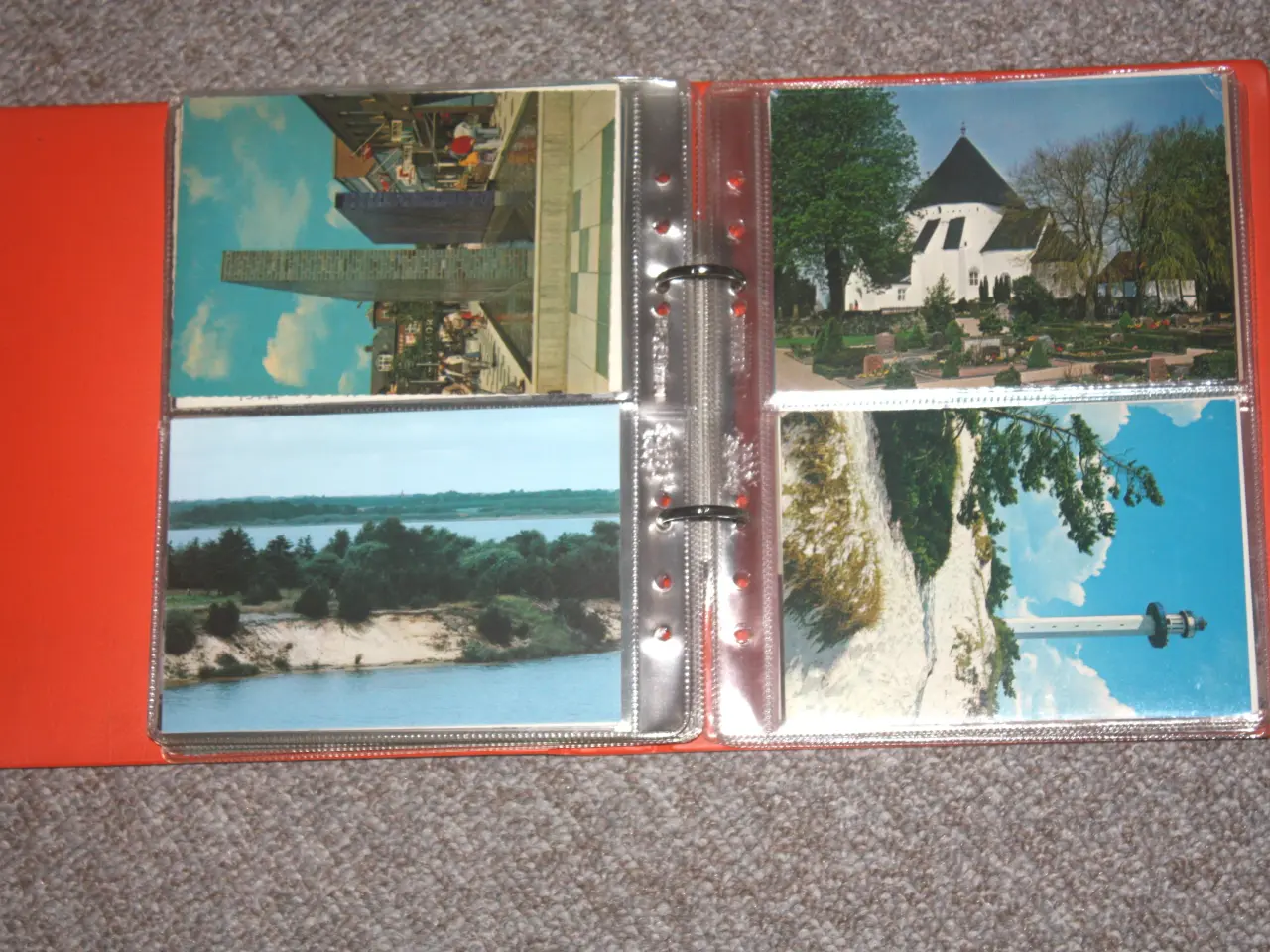Billede 3 - Vintage album med 64 danske postkort