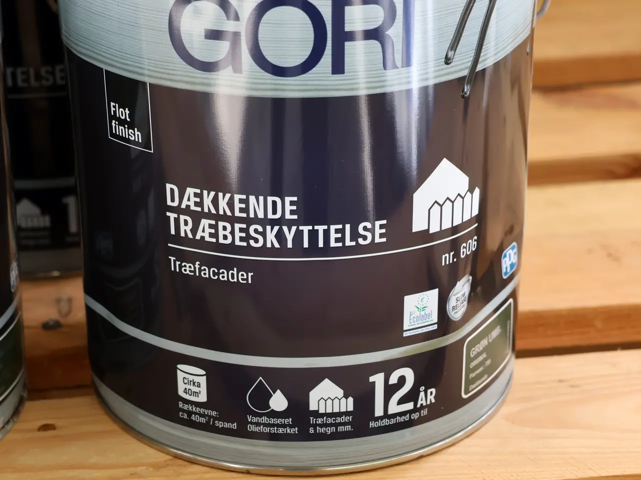 Billede 5 - 4 Stk Gori dækkende træbeskyttelse træfacade a 5L.