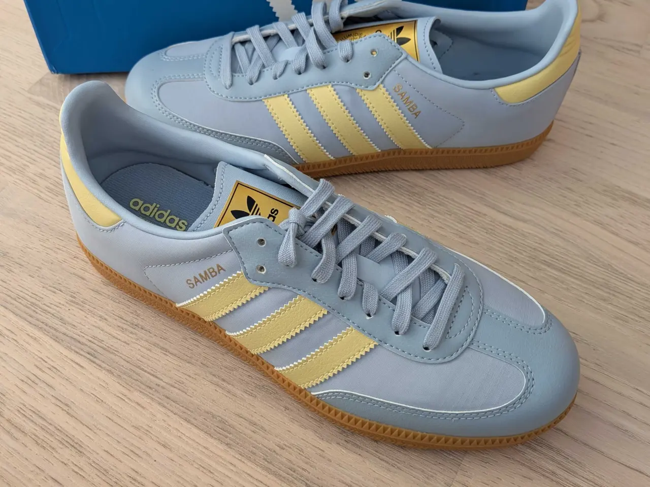 Billede 1 - Adidas samba og junior blue powder yellow