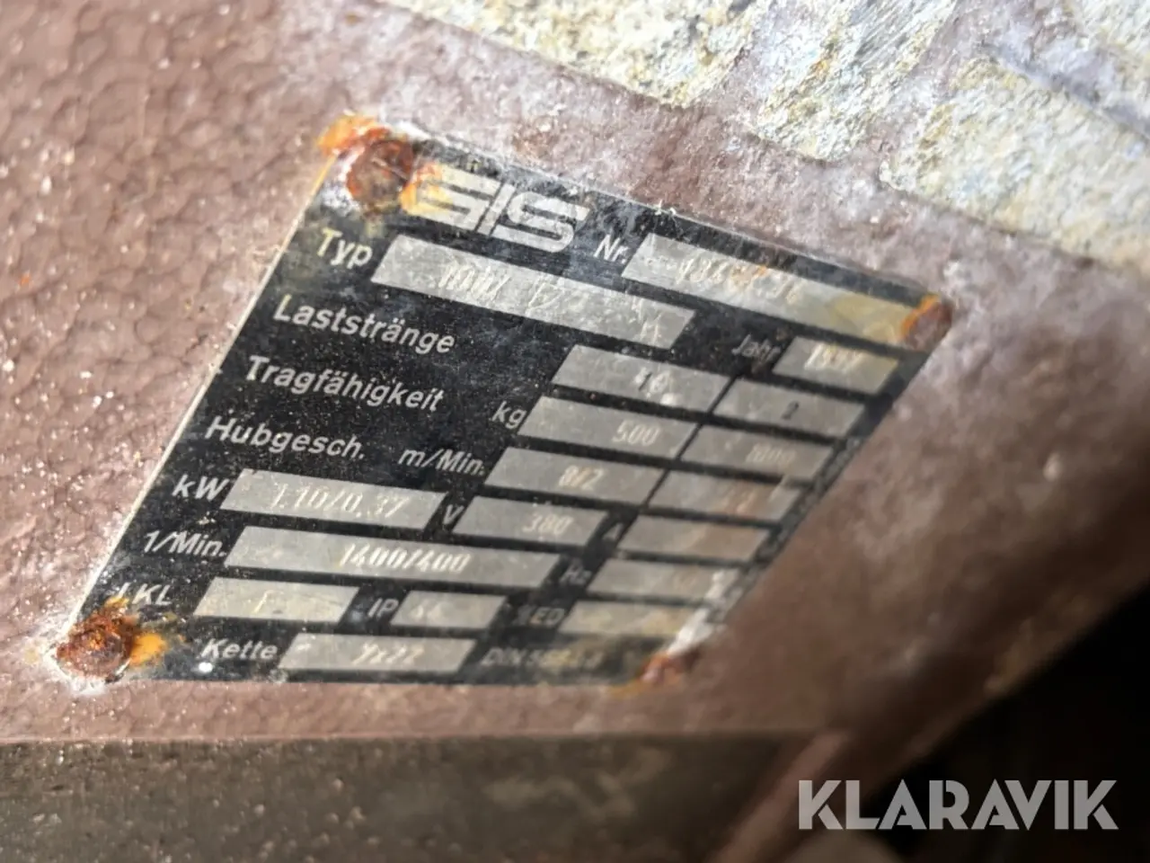Billede 9 - Elektrisk talje GIS 132940